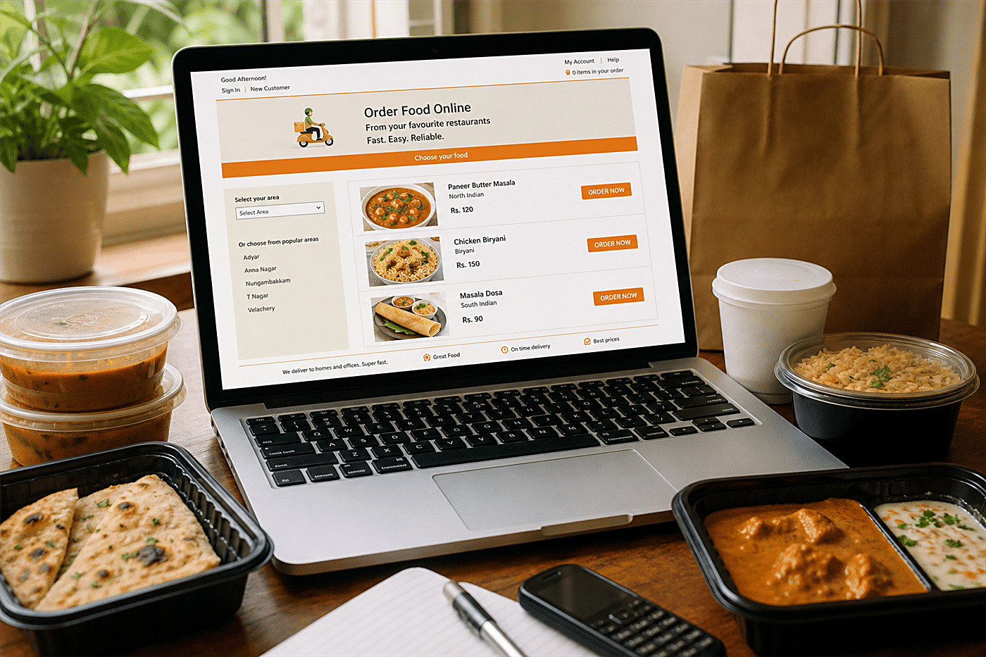 YummyBay.com online food ordering portal, 2010