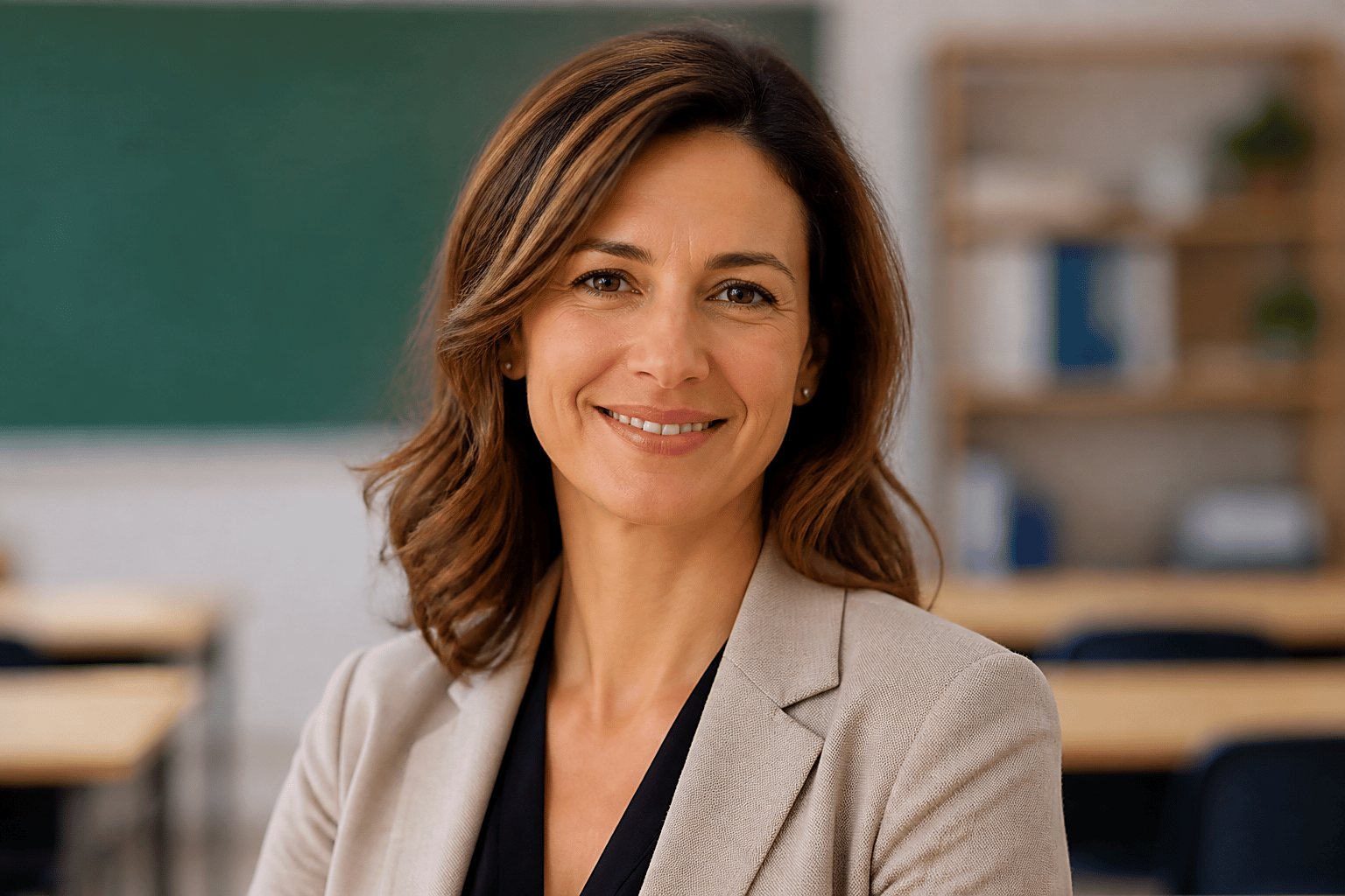 Teacher in a classroom