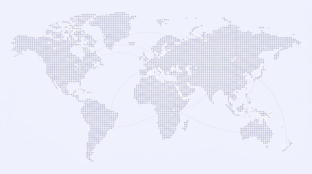 World map showing CareerBook ERP offices and partner locations